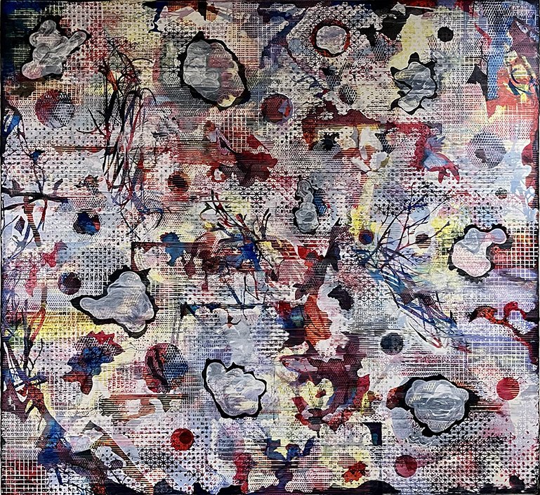  Jordan Broadworth  Mode Prone, oil on canvas, 66 x 70 inches 