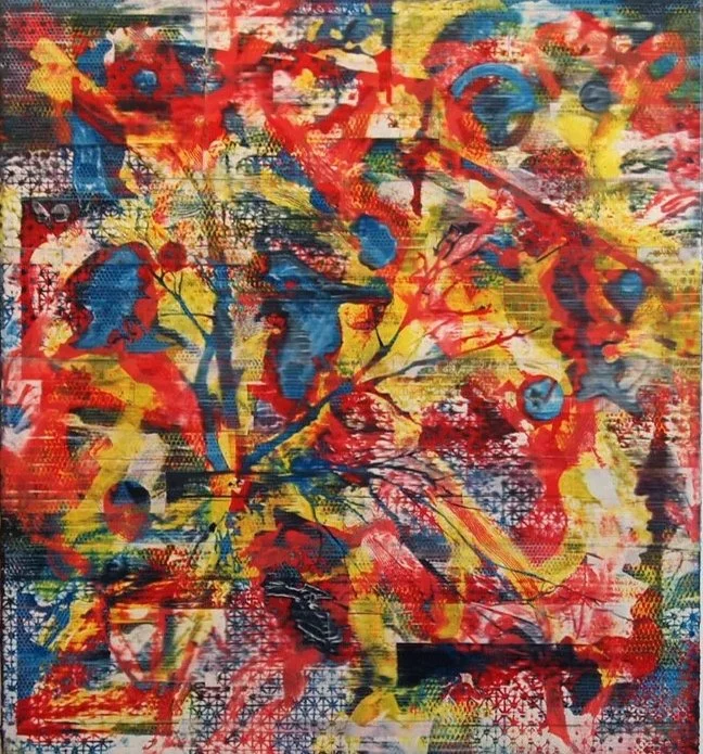 Jordan Broadworth, Agitated Rambler, oil on canvas, 48” x 44” 