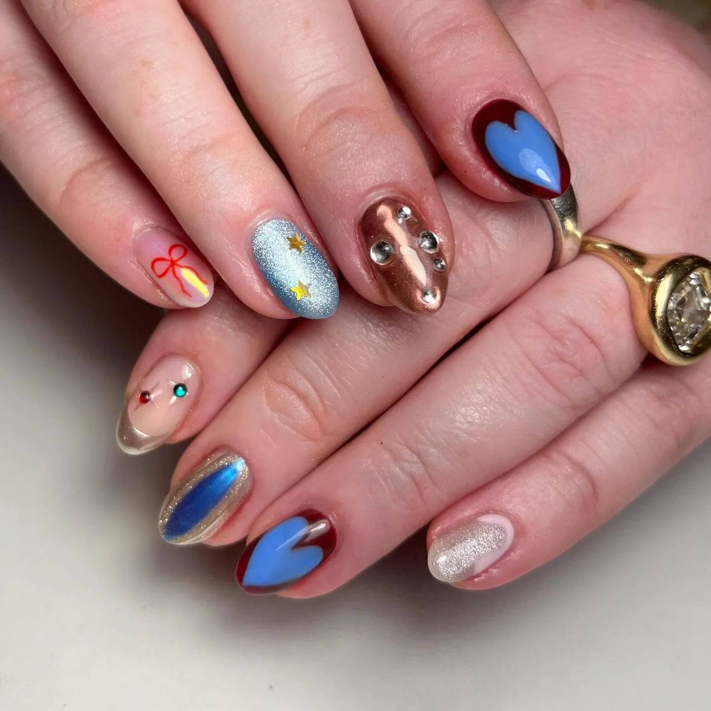 A little of this, a little of that ✨🎀🩵
.
.
.
.
.
#nailexec50min