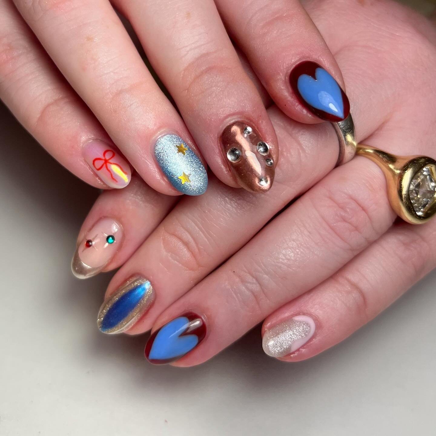 A little of this, a little of that ✨🎀🩵
.
.
.
.
.
#nailexec50min