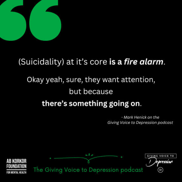 If you haven't checked out this podcast yet, definitely give it a listen and spread the word! https://stories.givingvoicetodepression.com/?p=3952