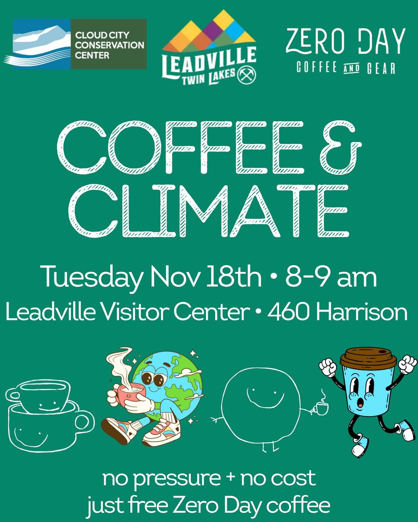 Coffee. Connection. Climate. ☕️💬🌎 At this month&rsquo;s chat, we&rsquo;ll be sipping free Zero Day coffee and diving into Lake County waste management 🗑️♻️🚮: what&rsquo;s happening at the landfill, recycling center &amp; beyond; why it matters, w