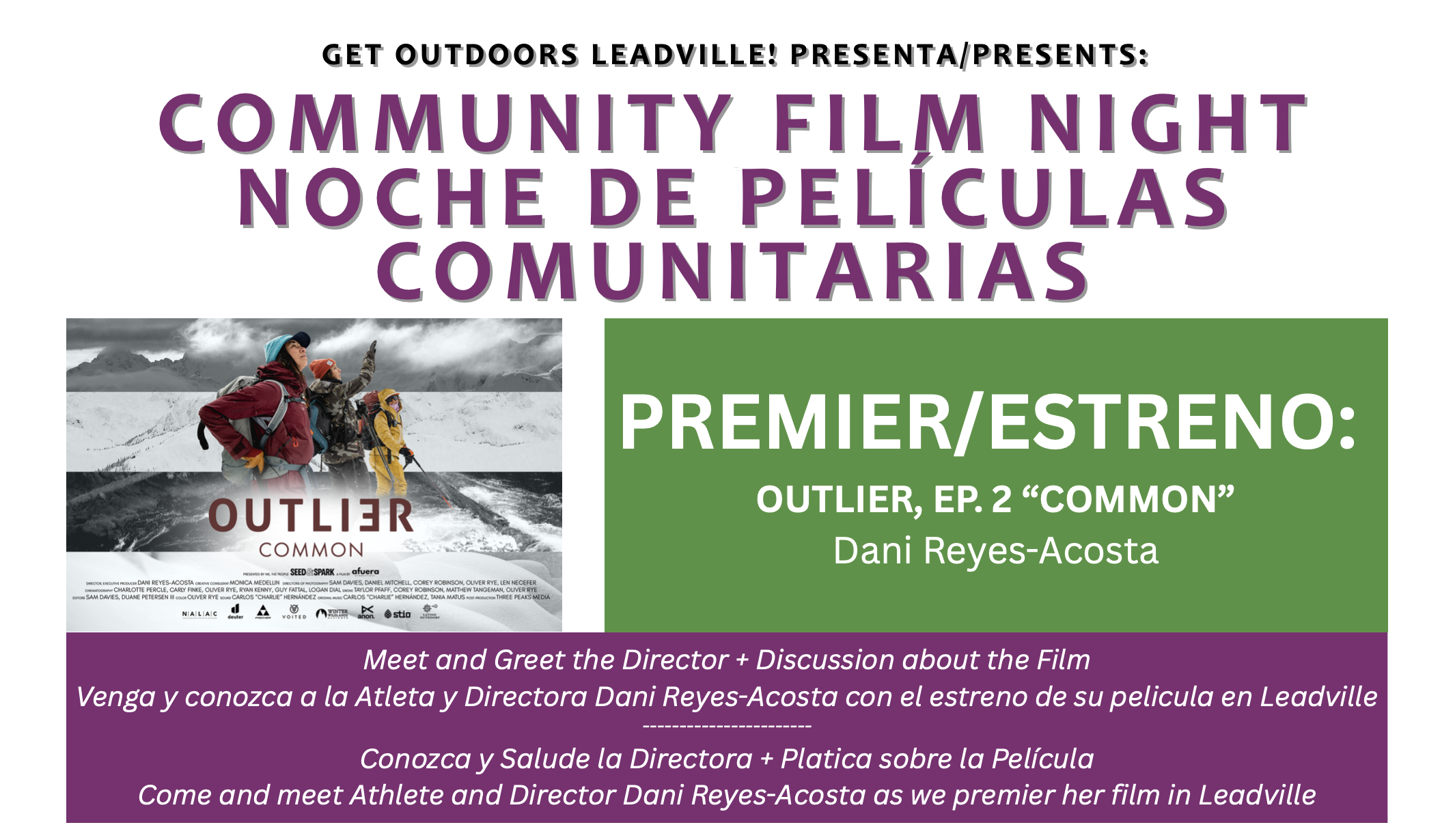 GOL! Community Film Night // Noche de Peliculas Comunitarias