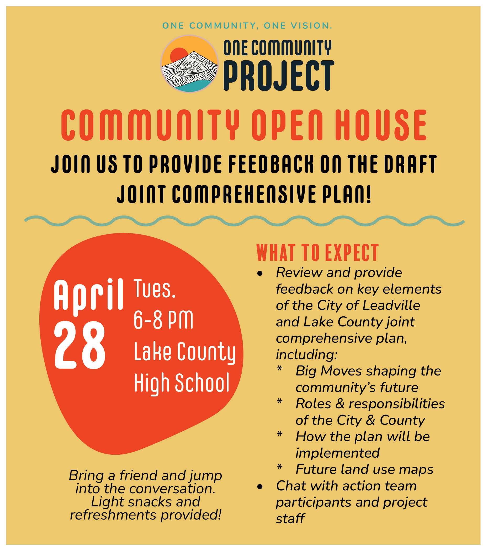 One Community Project Open House