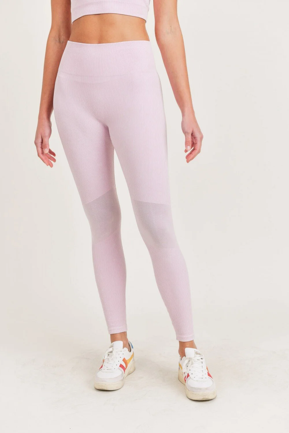 Ribbed Vintage Wash Legging With 
