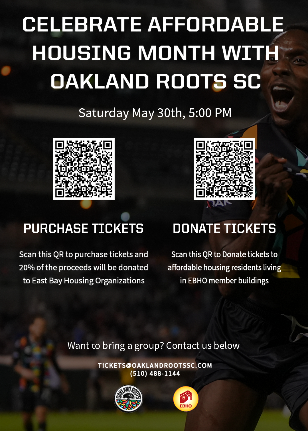 EBHO: Affordable Housing Night with the Oakland Roots!