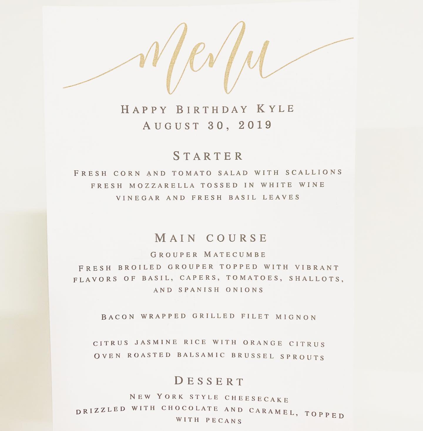 LOVING this elevated dinner party menu // fresh grouper + filet mignon 🍽