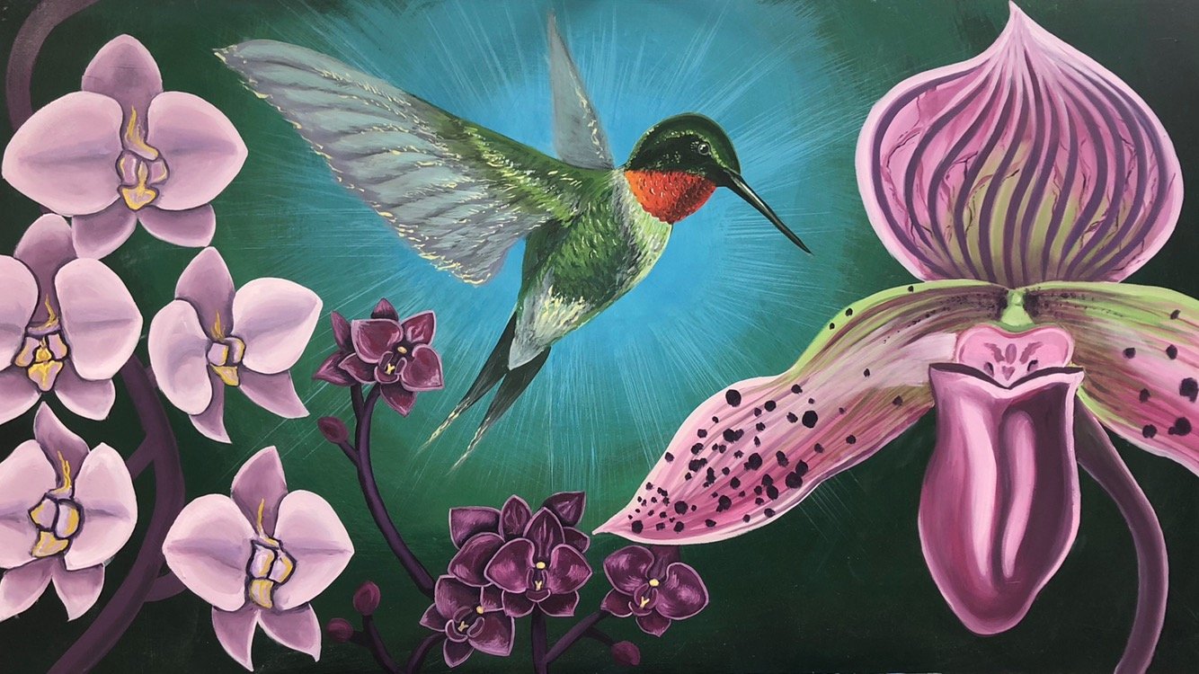  Mini Mural at Magic Wings Butterfly Conservatory  2020  Acrylic 