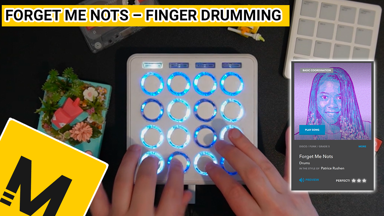 Finger Drumming “Forget Me Nots” | Patrice Rushen + MIDI Fighter 3D + Melodics