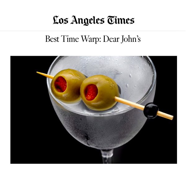 LA Times Best Martinis in Los Angeles