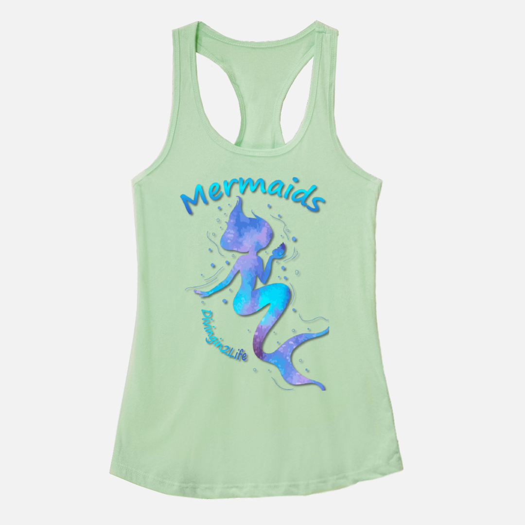 Mermaids- RACERBACK TANK, lots of colors