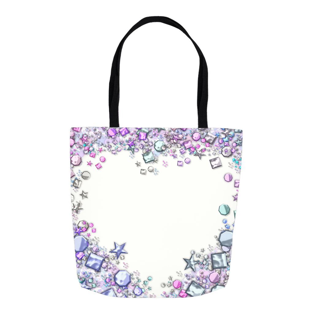 Rhinestone Heart Tote