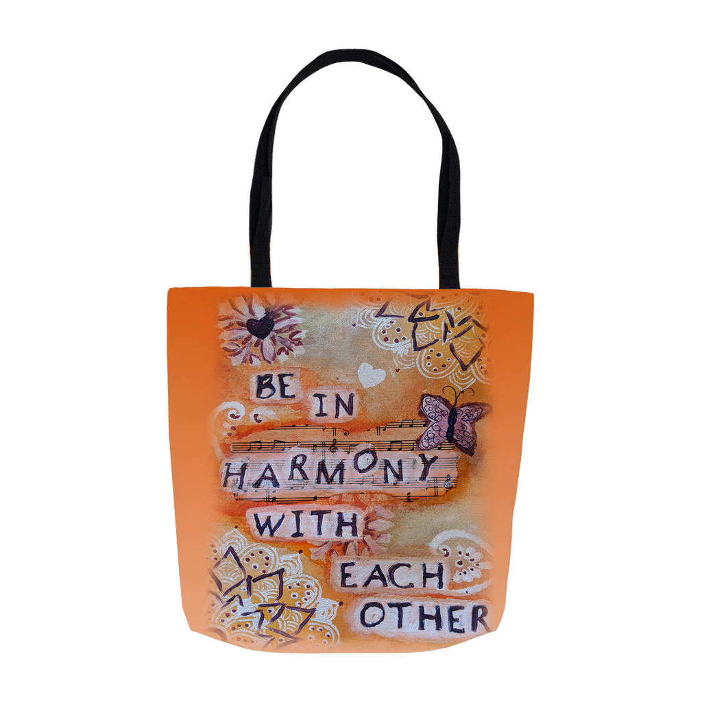 Be in Harmony with Each Other Tote Bag 