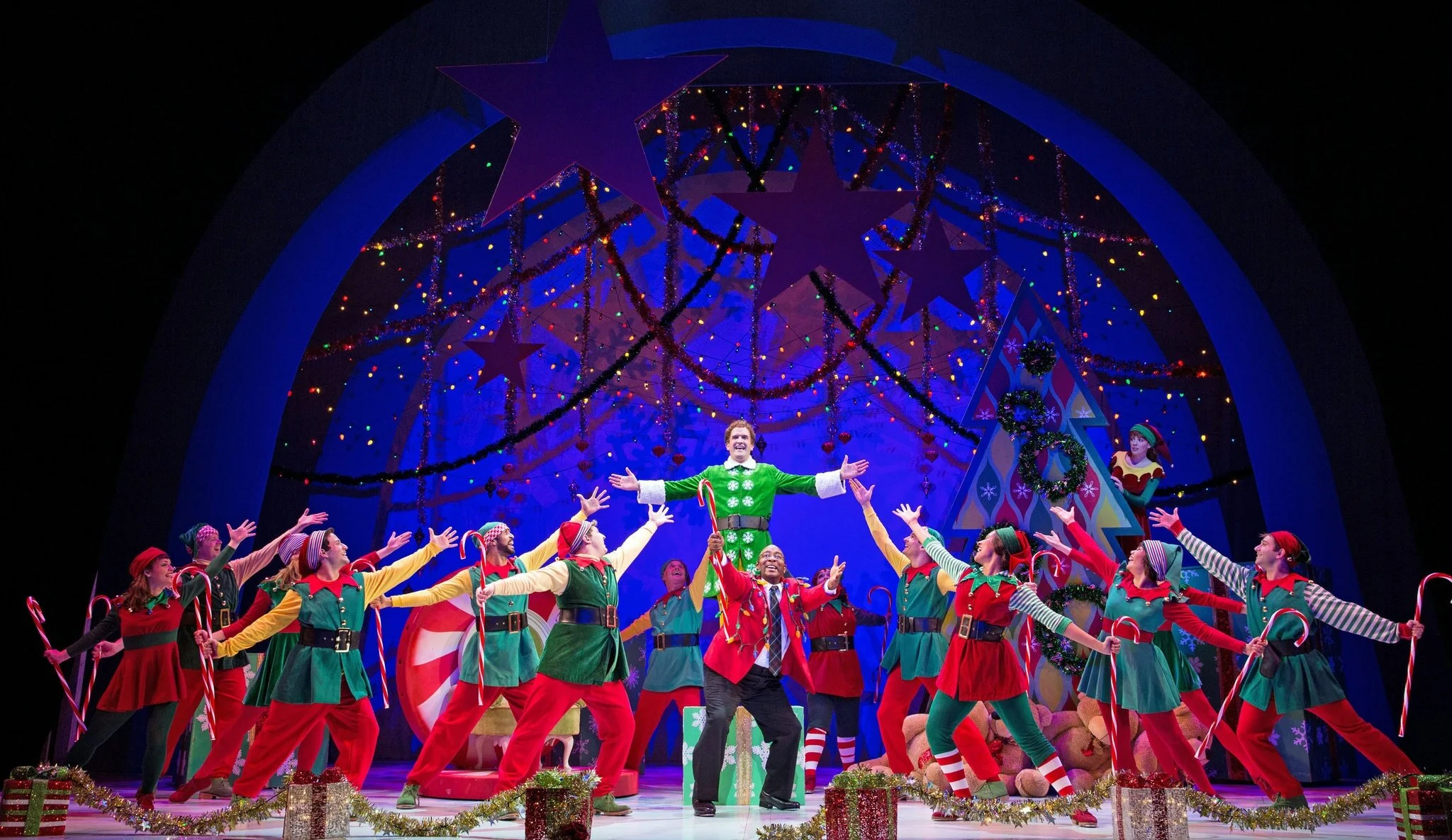 "Elf' on stage at the Paper Mill Playhouse