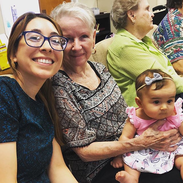 Anastasia is enjoying all the attention at church 🙌
#churchfamily #Jesus #childofgod #loveoneanother #happysundays