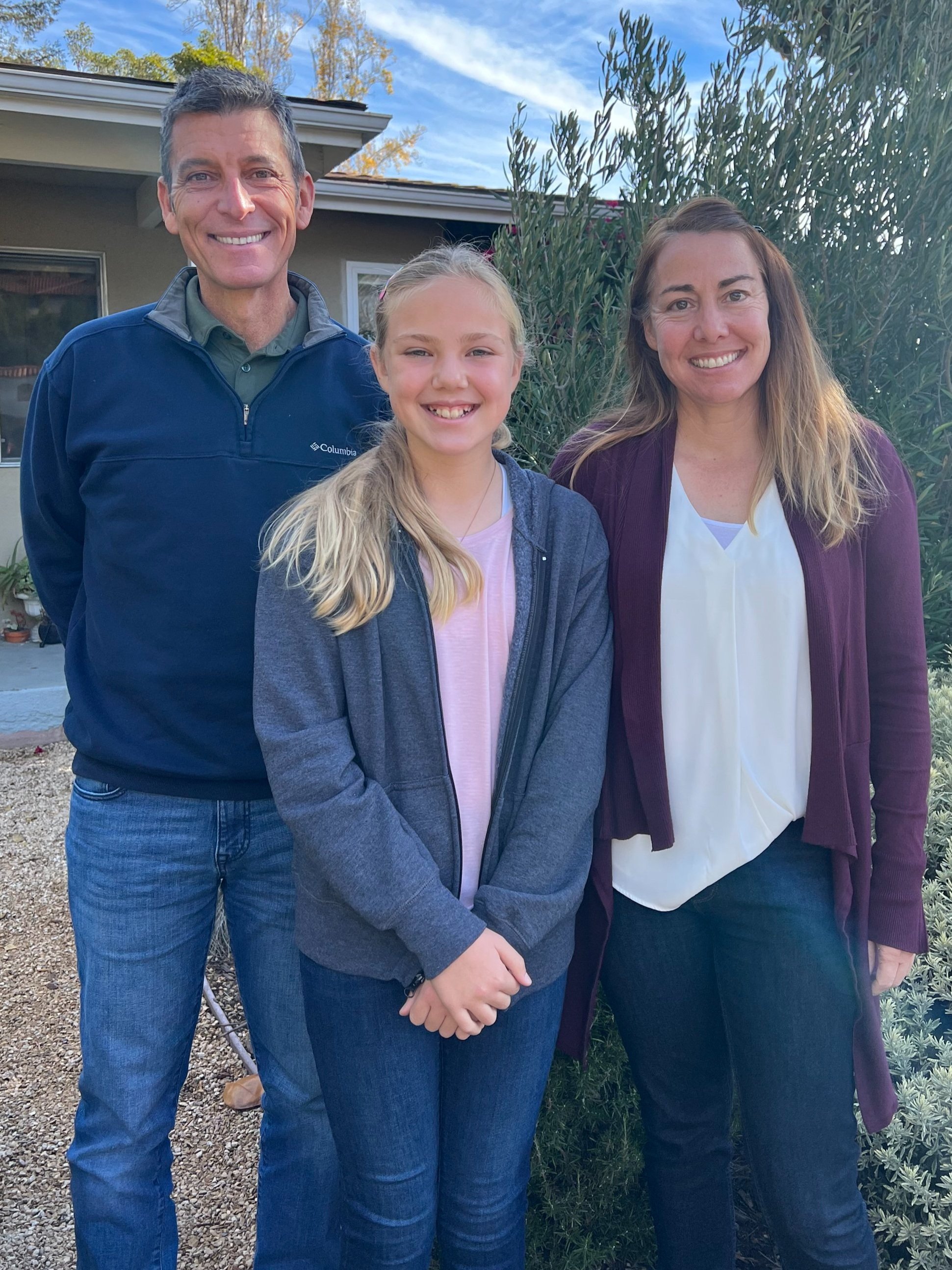 Feeding the hungry with the Food Bank of San Luis Obispo County: Garret Olson, Brenda, and Claire