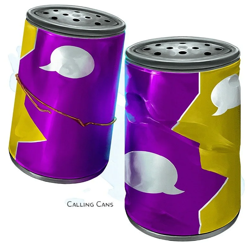 💎 𝗡𝗲𝘄 𝗶𝘁𝗲𝗺!
Calling Cans Wondrous item, common
___

A&nbsp;&ldquo;calling can&rdquo; is a hollow metal canister with small holes in one side. On its own, a single&nbsp;&ldquo;calling can&rdquo;&nbsp;has no function. You can connect one&nbsp;&