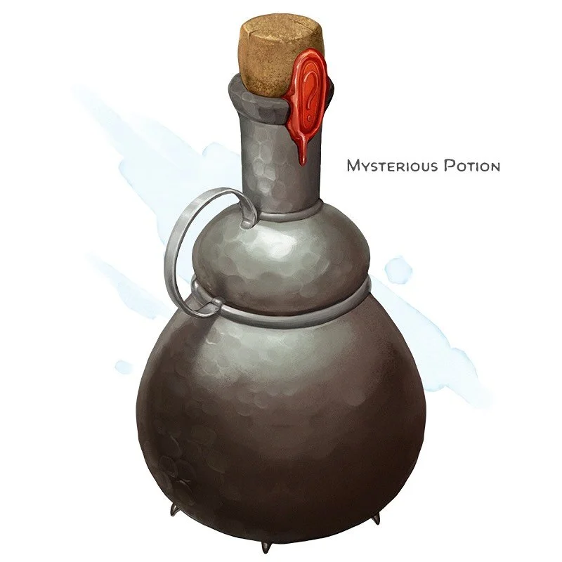 🧪 𝗡𝗲𝘄 𝗶𝘁𝗲𝗺!
Mysterious Potion Potion, common
___

When you drink this potion, you give off an air of mystery for 1d4 hours. For the duration, other creatures are more likely to become suspicious of or intrigued by you, potentially changing ho