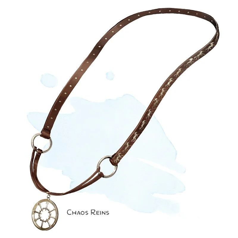 💎 𝗡𝗲𝘄 𝗶𝘁𝗲𝗺!
Chaos Reins Wondrous item, uncommon (requires attunement)
___

This amulet is made from a repurposed horse&rsquo;s rein. While wearing it, you are considered proficient in the Animal Handling skill whenever you make a Wisdom (Anim
