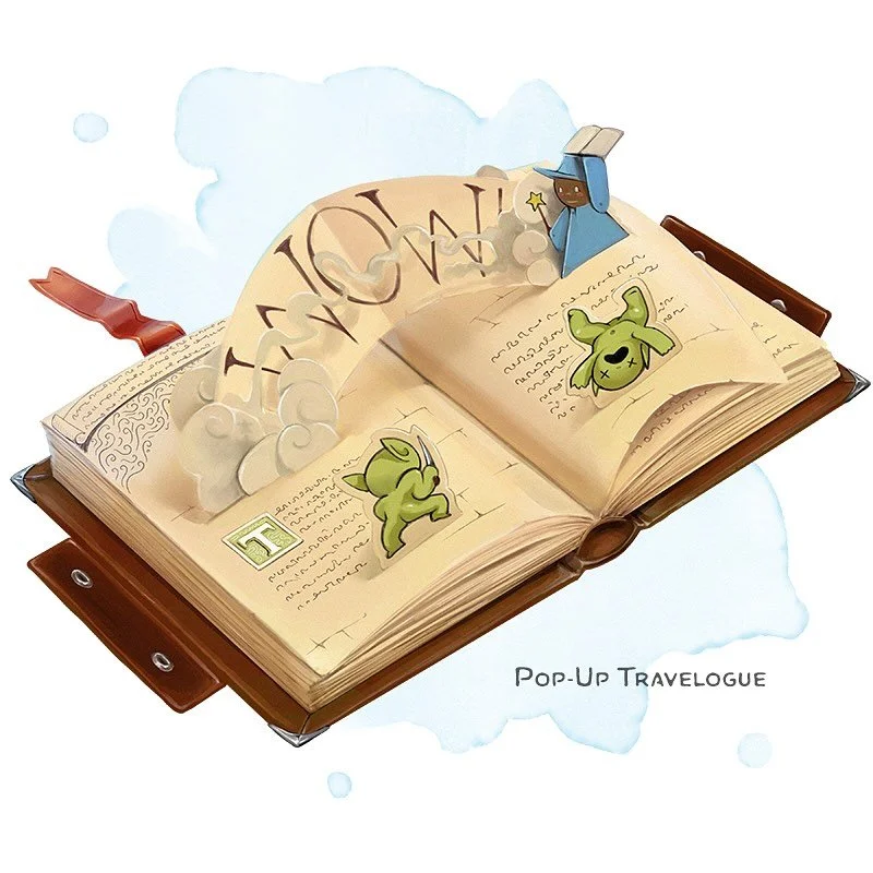 💎 𝗡𝗲𝘄 𝗶𝘁𝗲𝗺!
Pop-Up Travelogue Wondrous item, very rare
___

This leather bound book magically records what happens to it as well as the creature carrying it. It describes even mundane happenings with flavorful language and narration. To even 