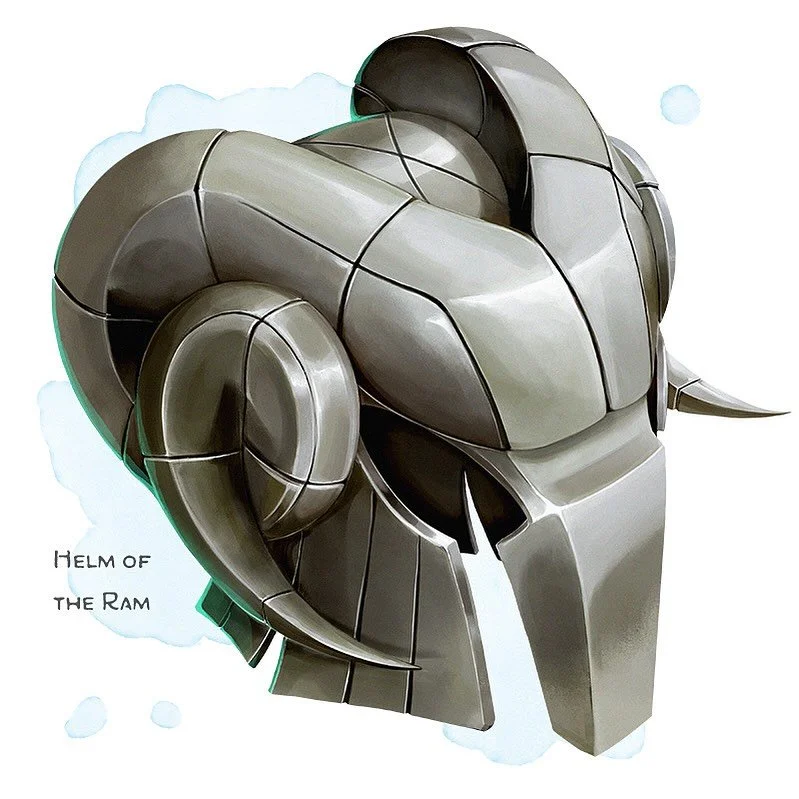 💎 𝗡𝗲𝘄 𝗶𝘁𝗲𝗺!
Helm of the Ram Wondrous item, rare (requires attunement)
___

While wearing this silver helmet, you can&rsquo;t be moved against your will. Furthermore, once per turn when you make an unarmed strike, you can choose to make the at