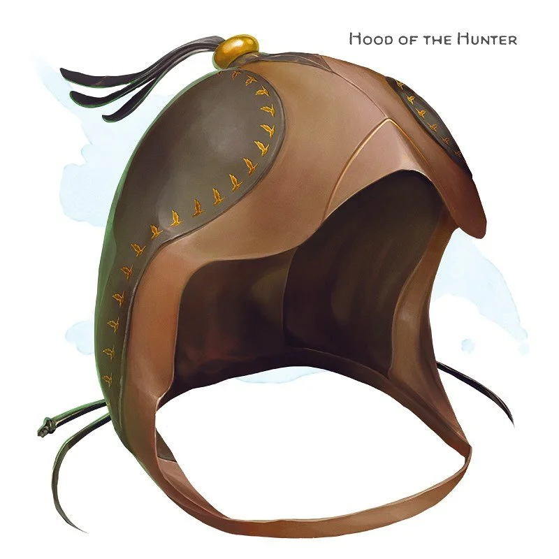 💎 𝗡𝗲𝘄 𝗶𝘁𝗲𝗺!
Hood of the Hunter Wondrous item, very rare (requires attunement by a ranger)
___

This leather hood focuses your hunter&rsquo;s instincts. While wearing it, you have advantage on Wisdom (Perception) checks, and you have blindsigh