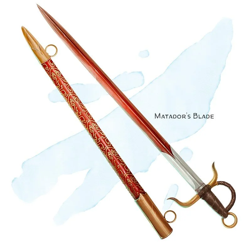 ⚔️ 𝗡𝗲𝘄 𝗶𝘁𝗲𝗺!
Matador&rsquo;s Blade Weapon (rapier or shortsword), uncommon (requires attunement by a bard)
___

You are proficient with this weapon while you&rsquo;re attuned to it. If you expended a use of your Bardic Inspiration since the st