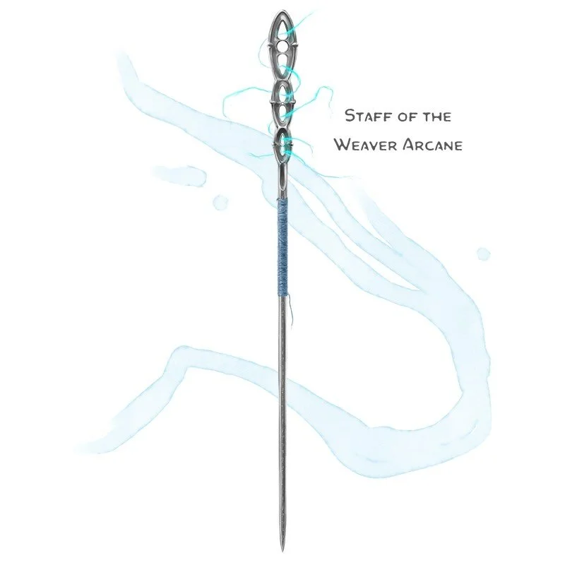 ⚔️ 𝗡𝗲𝘄 𝗶𝘁𝗲𝗺!
Staff of the Weaver Arcane
Staff, legendary (requires attunement by a sorcerer or wizard)
___

This staff has a series of narrow openings at its top through which threads of magic visibly flow. It can be wielded as a magic quarter