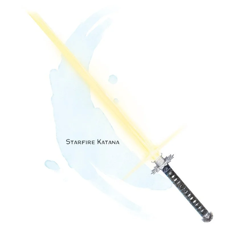 ⚔️ 𝗡𝗲𝘄 𝗶𝘁𝗲𝗺!
Starfire Katana Weapon (longsword), legendary (requires attunement)
___

This weapon appears as a silver katana hilt. It functions as a &ldquo;sun blade,&rdquo; except that its bonus to attack and damage rolls is +3. This weapon i