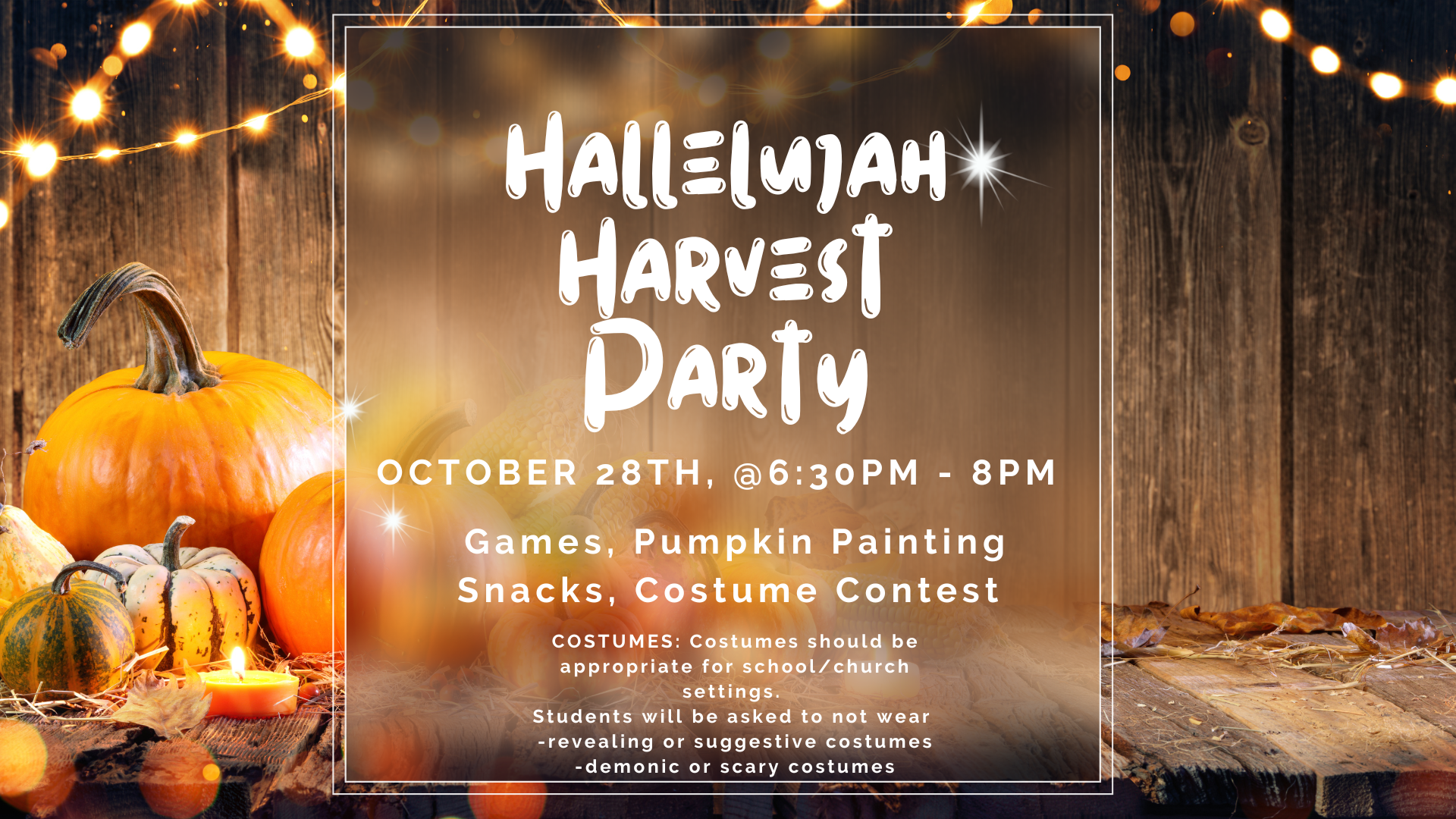 Hallelujah Harvest Party