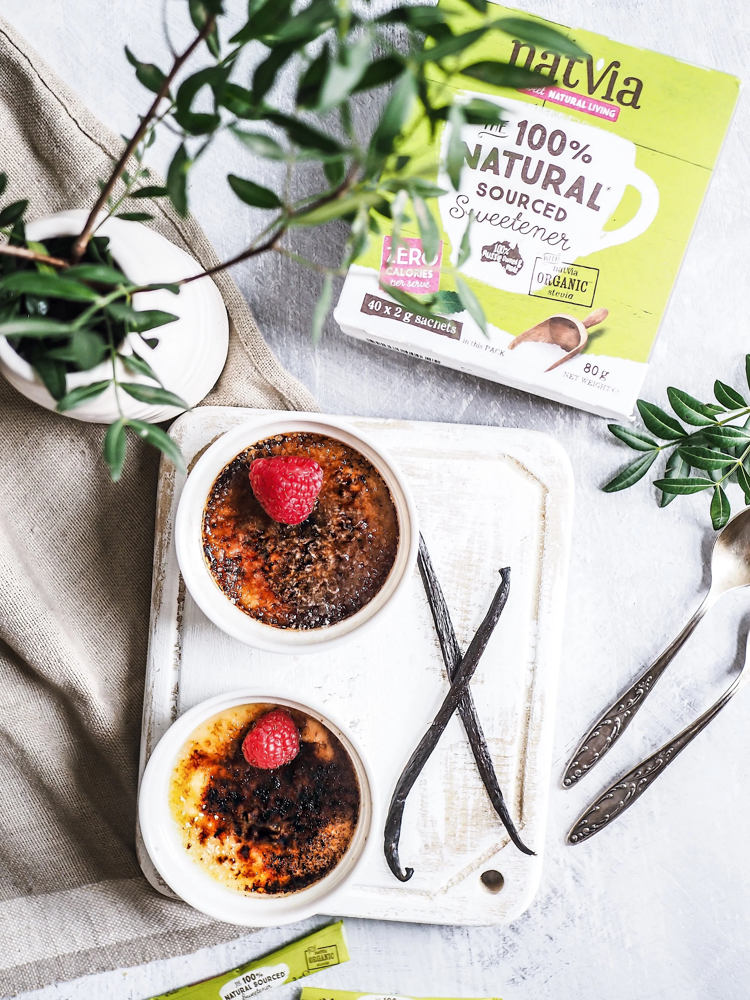 Vegan Creme Brûlée with Natvia