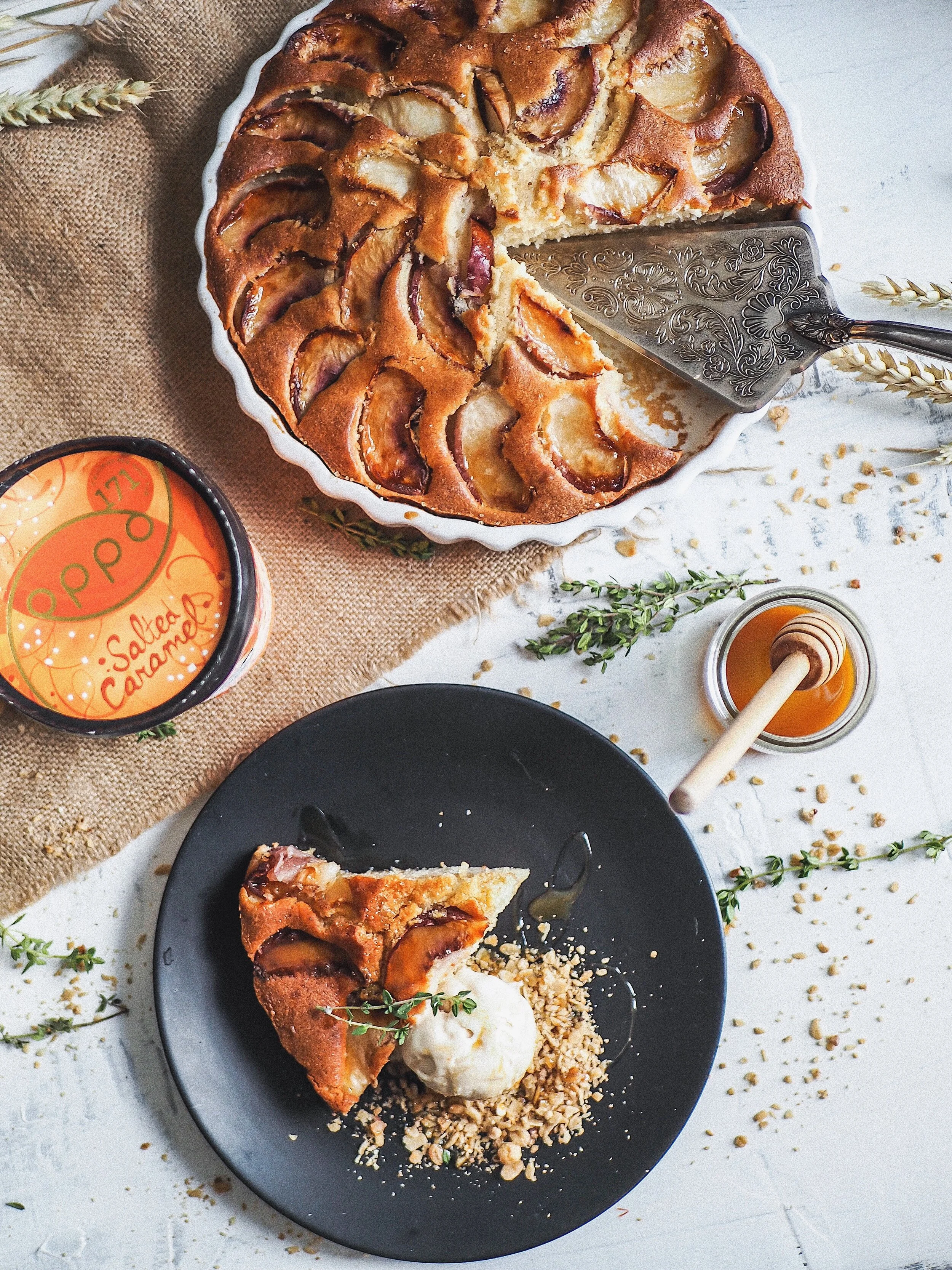 Peach Almond Tart