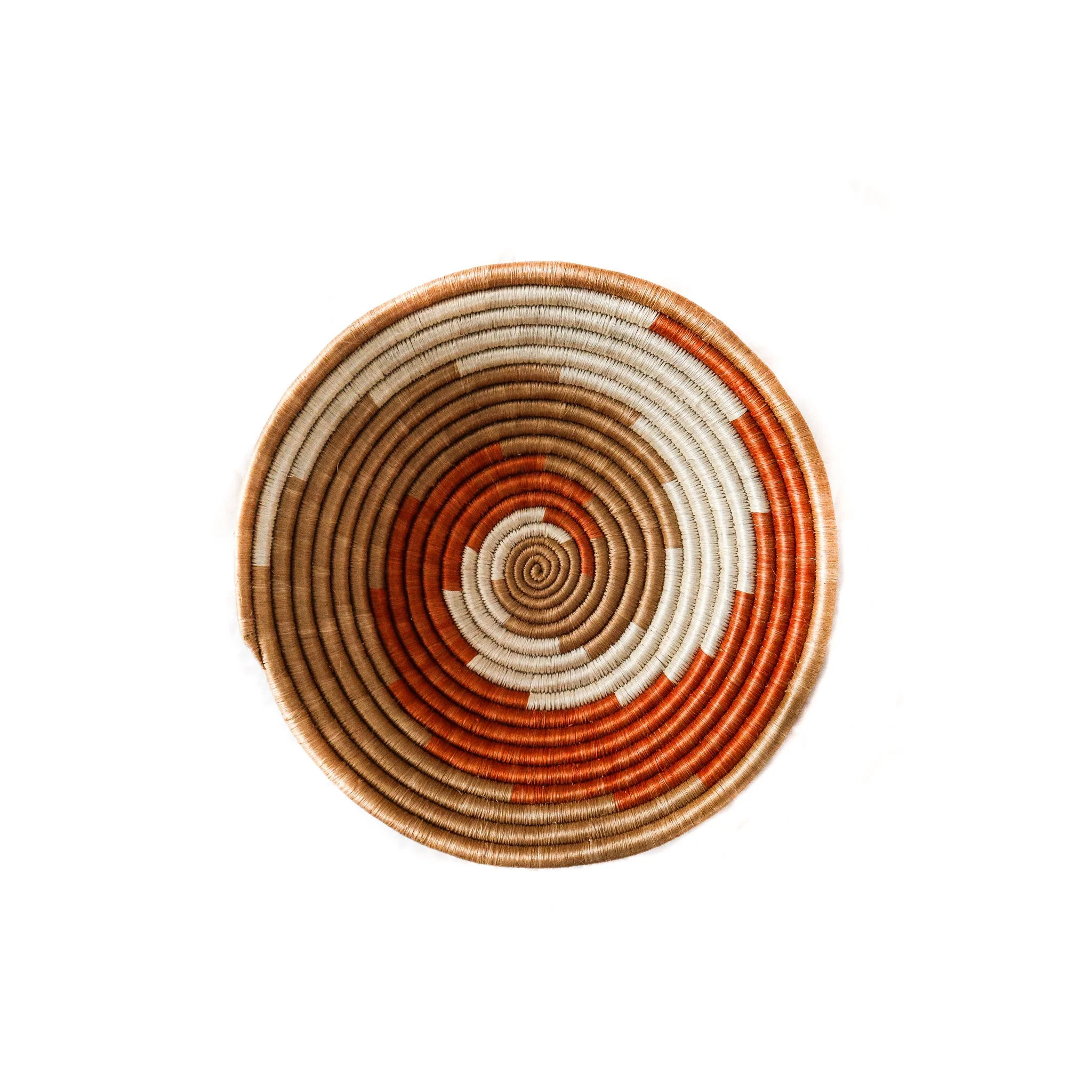 Bolga Straw Gold Basket Bowl