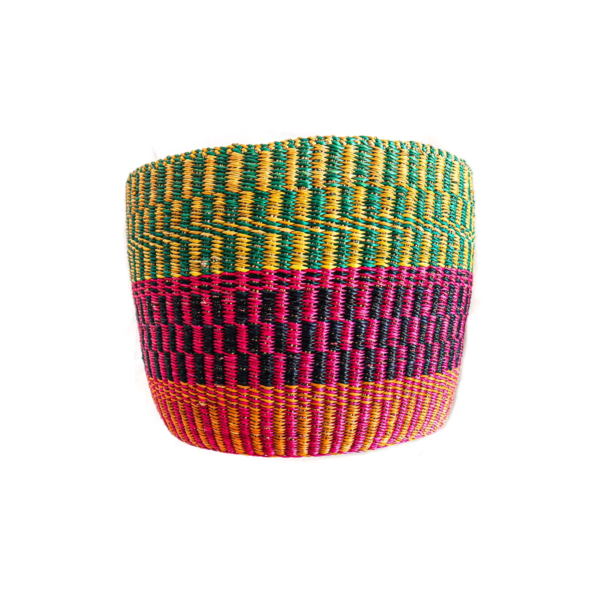 Bolga Multi-use Basket - Multi Green