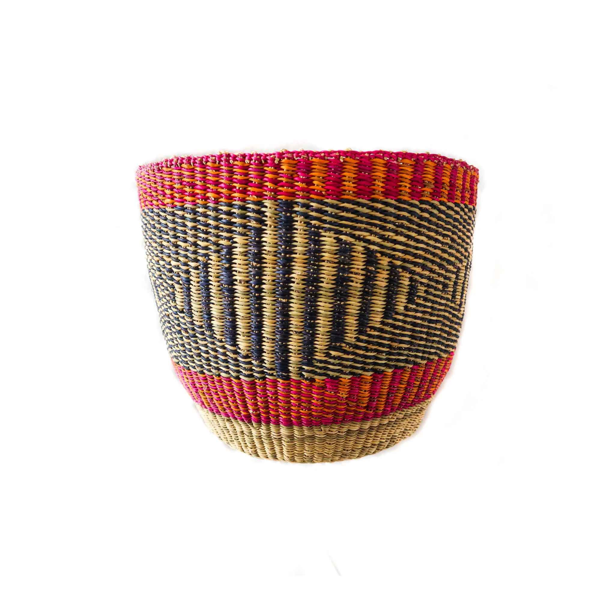 Bolga Multi-use Basket - Diamond Purple