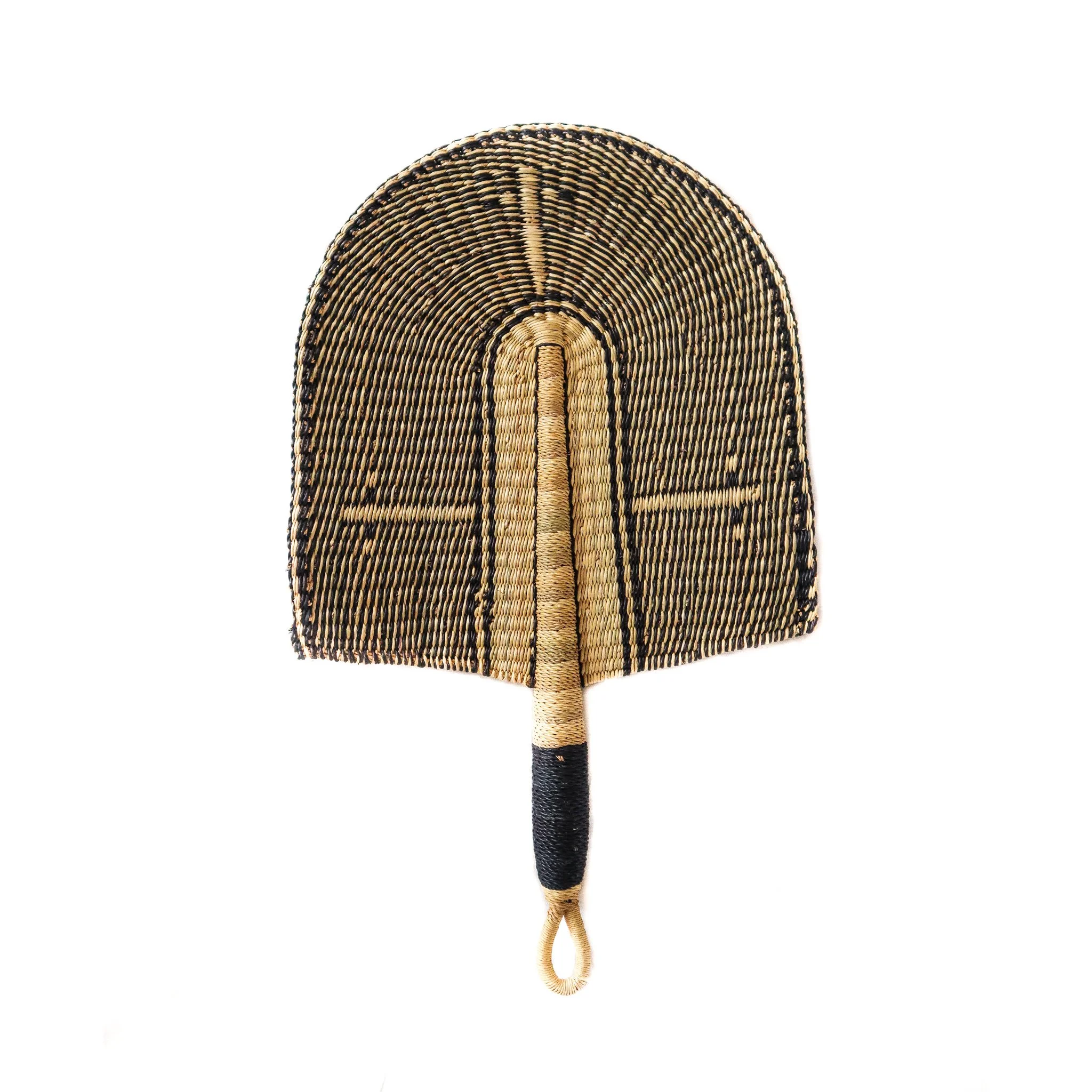 Handwoven Bolga Fan - Natural Pattern