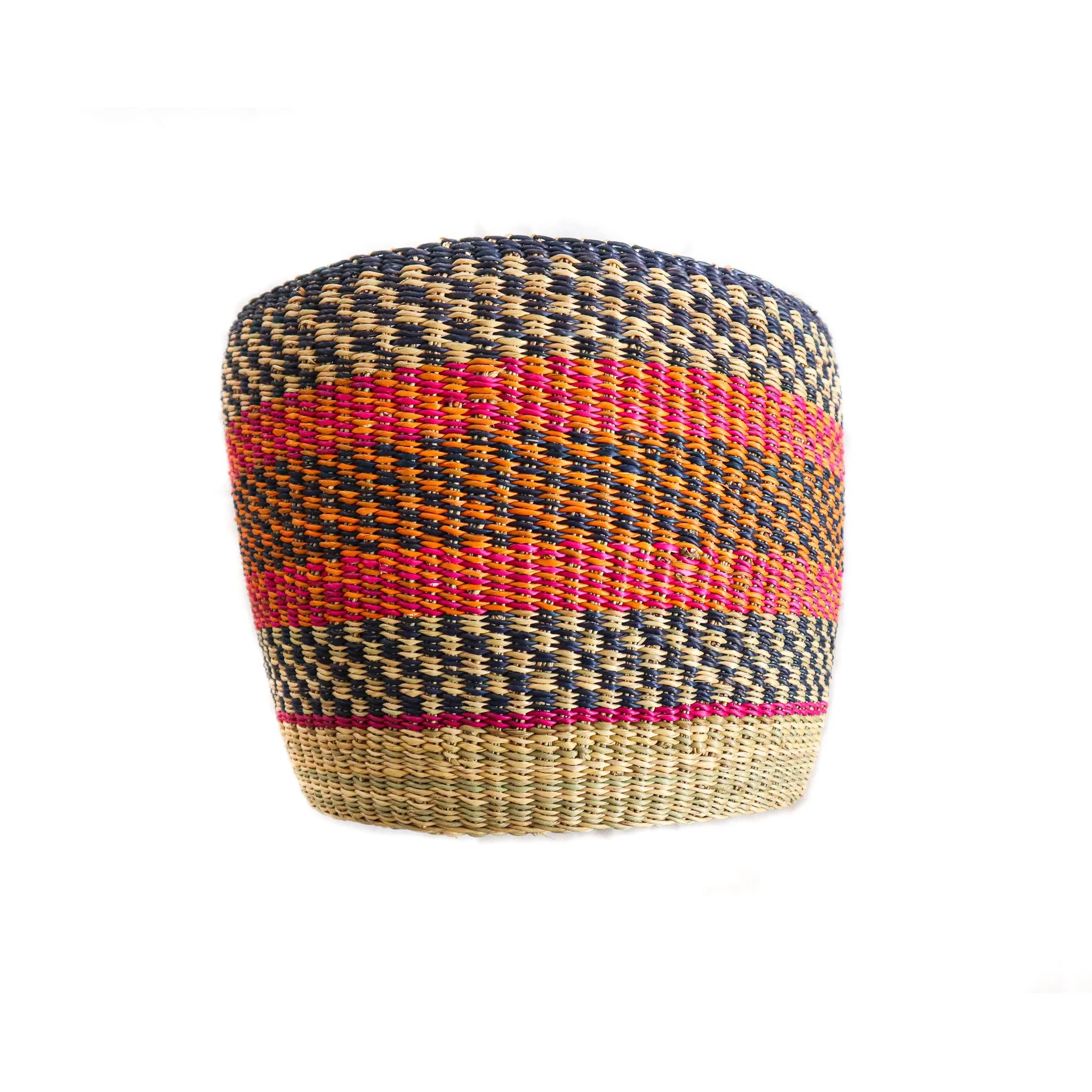 Bolga Multi-use Basket - Multi Pink and Purple