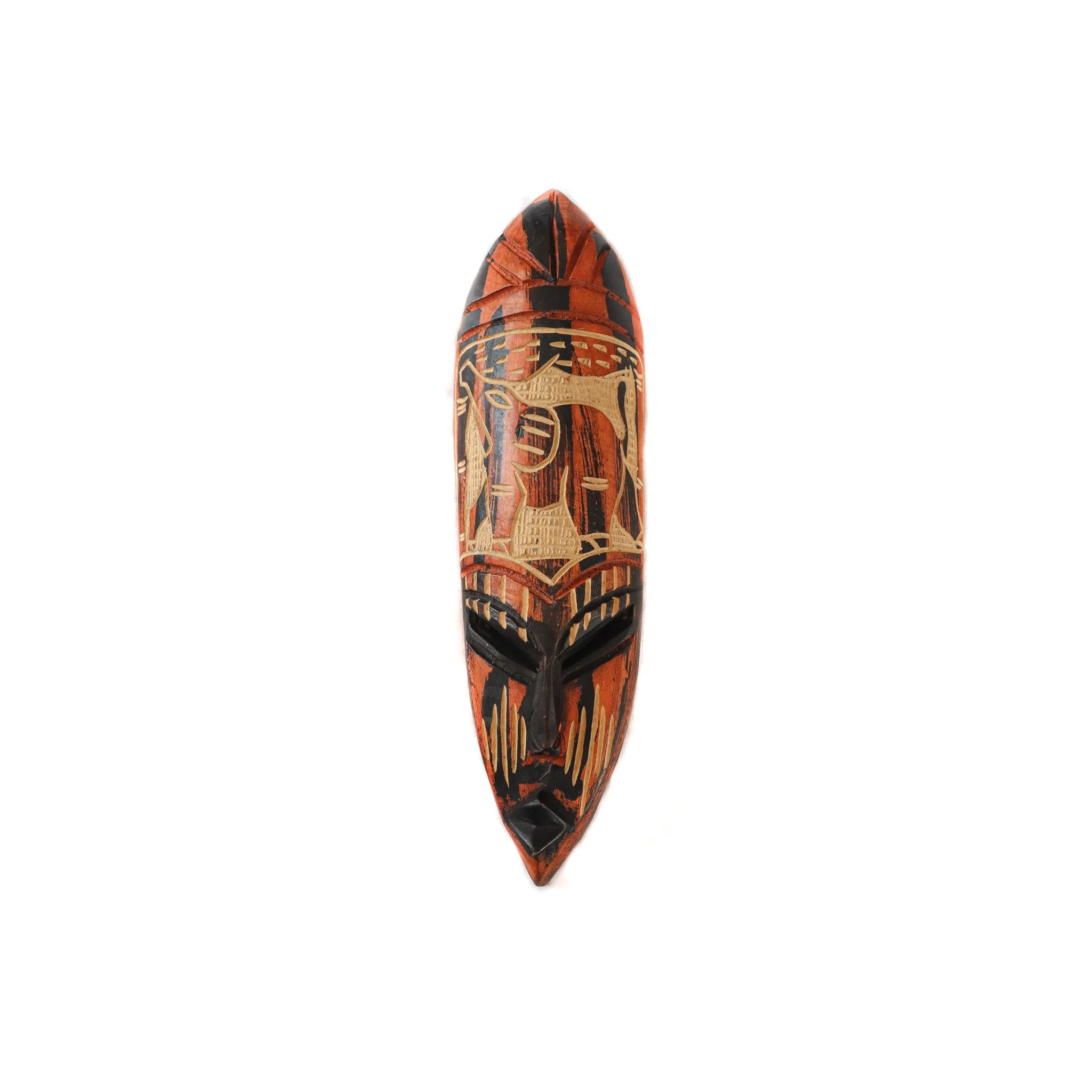 Hand Carved African Wall Mask  - Elephant