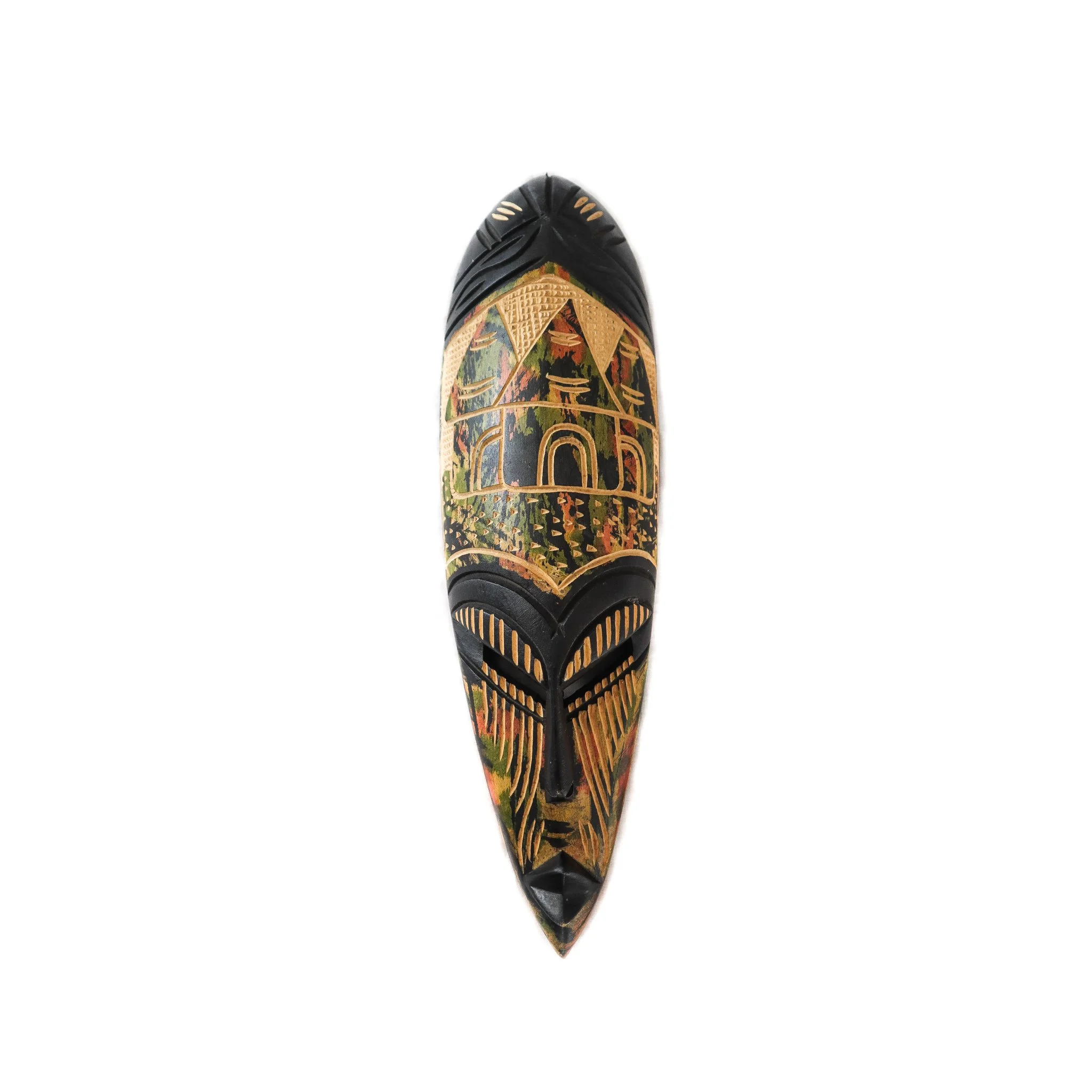 Hand Carved African Wall Mask  - Village