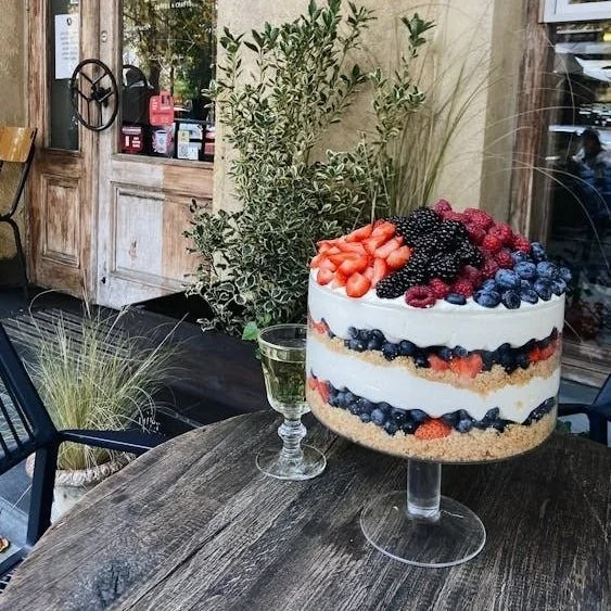 Layered Berry Trifle with Luscious Whipped Cream