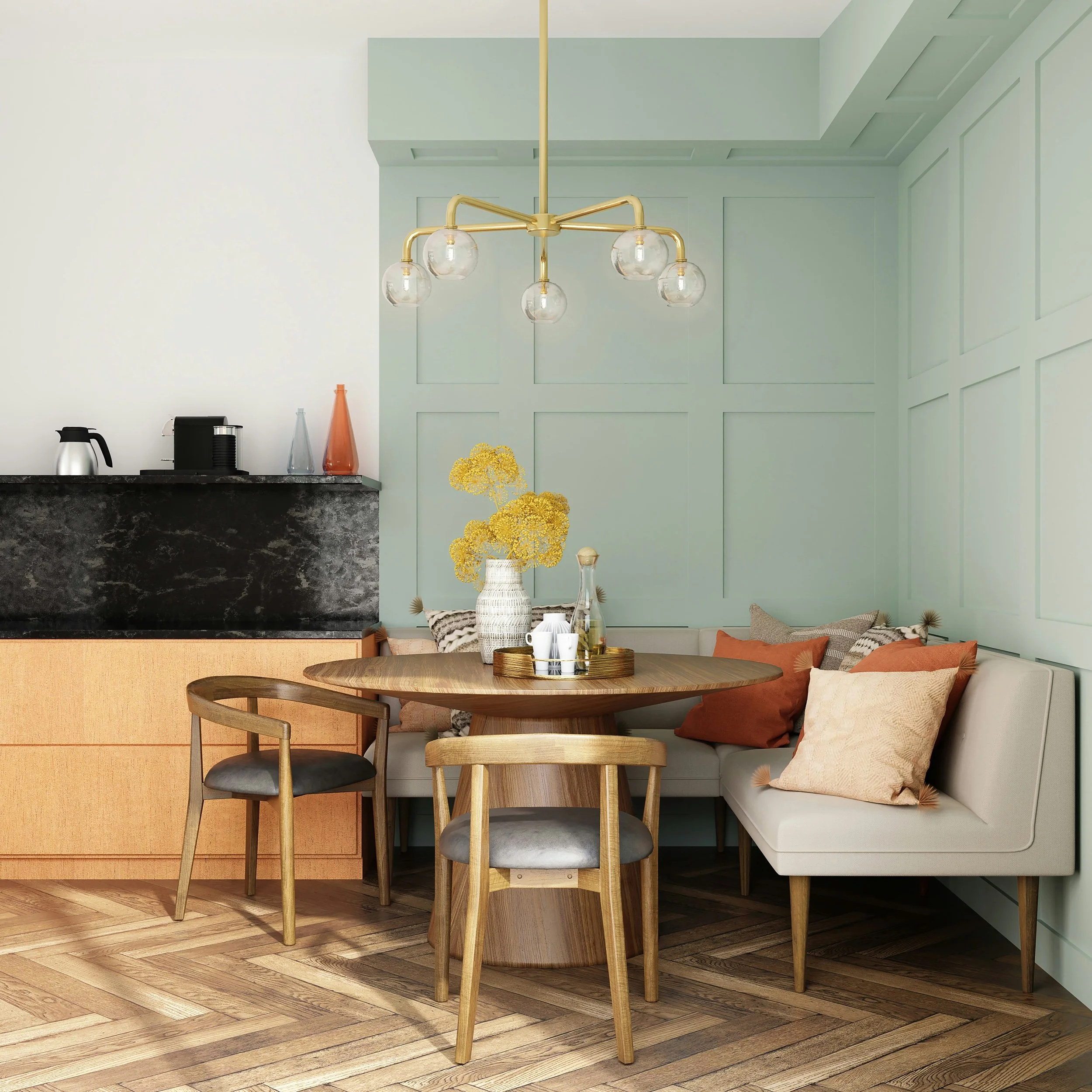 5 elegant parquet flooring ideas for a luxury dining room
