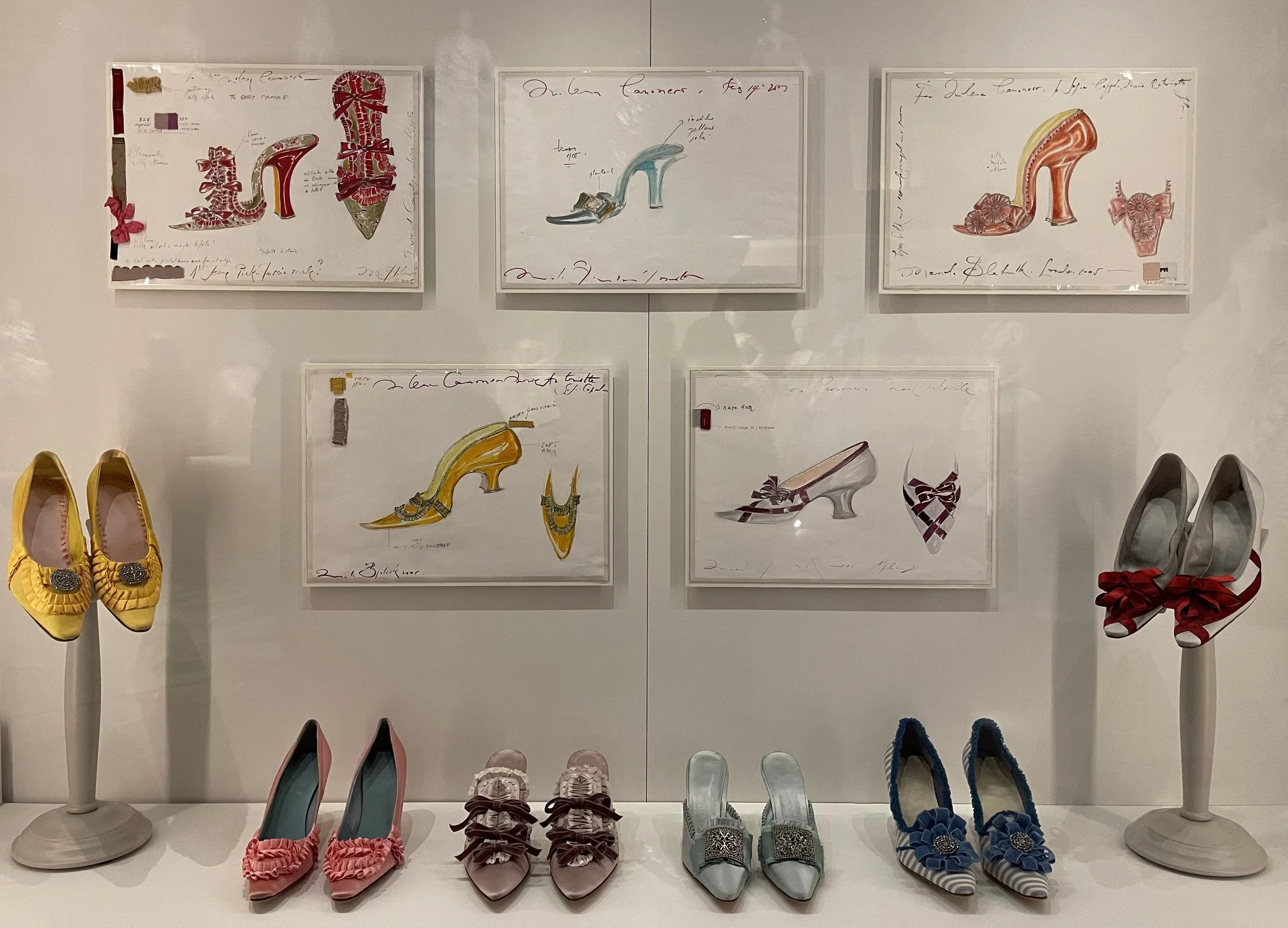 Manolo Blahnik shoes, Marie Antoinette Style, V&A review