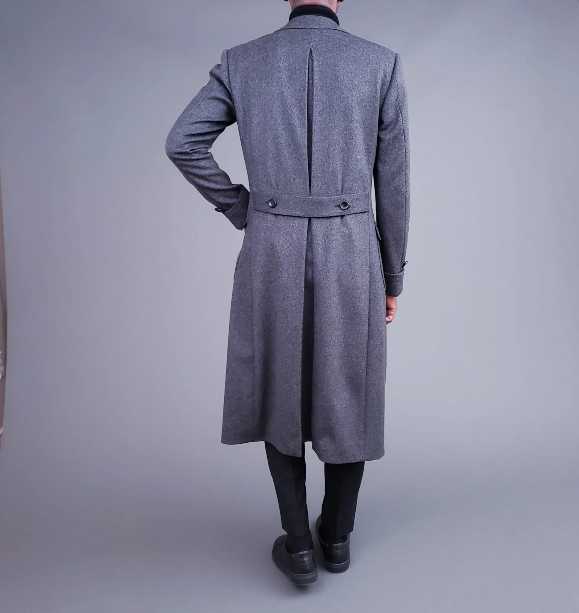Extra long mens overcoat top