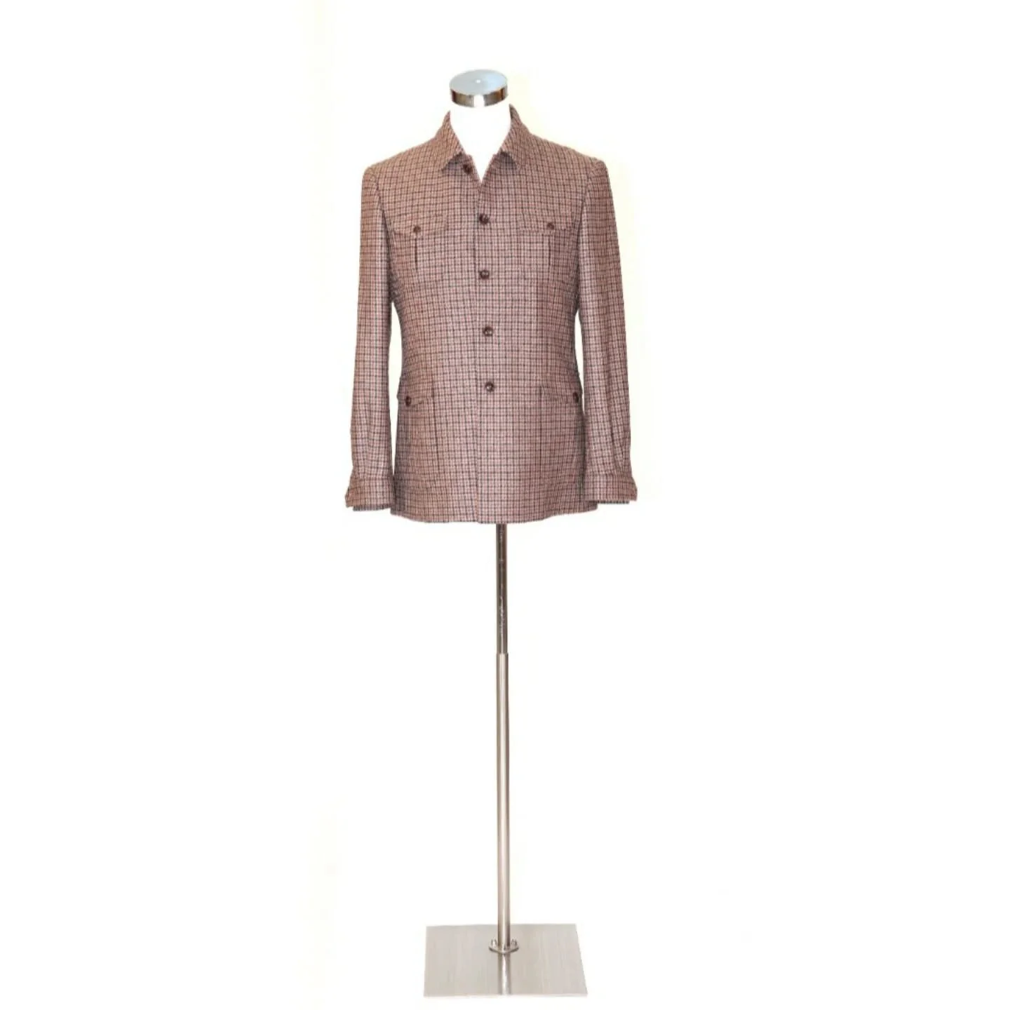 Brown houndstooth safari jacket by JMC