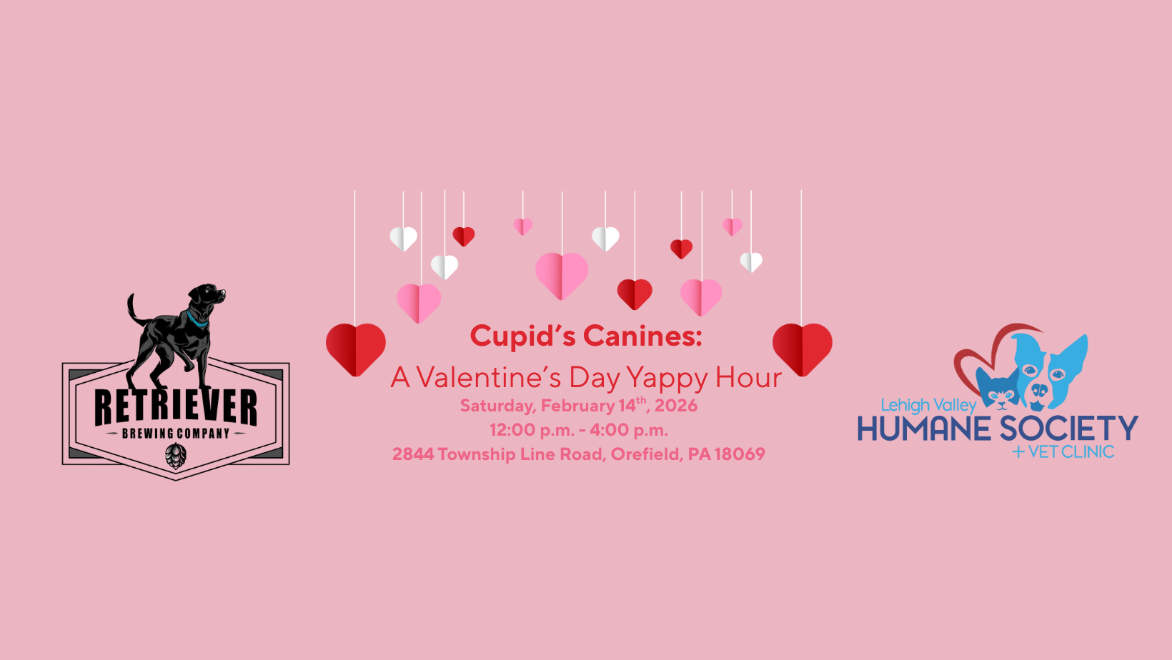 Cupid's Canines: A Valentine's Day Yappy Hour at Retriever Brewing Co. 