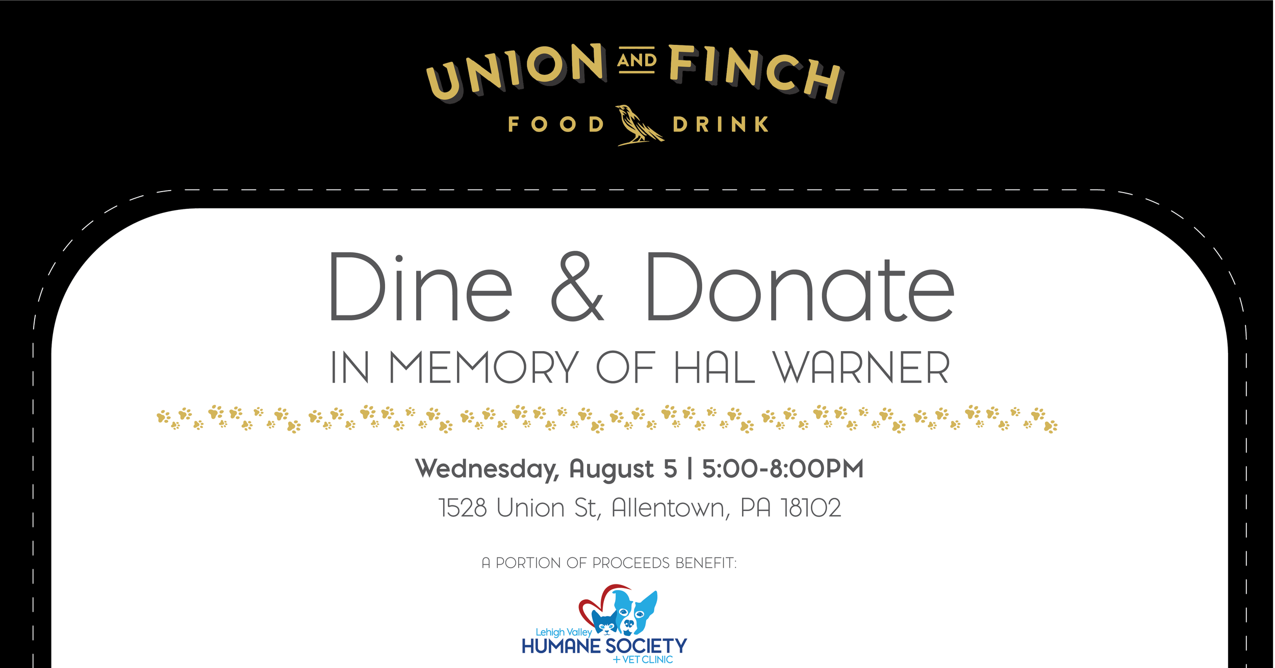 Dine &amp; Donate in Memory of Hal Warner