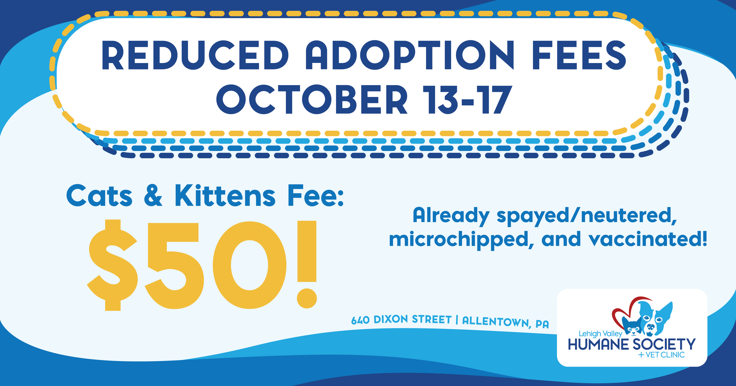 Reduced Adoption Fees for Kitties