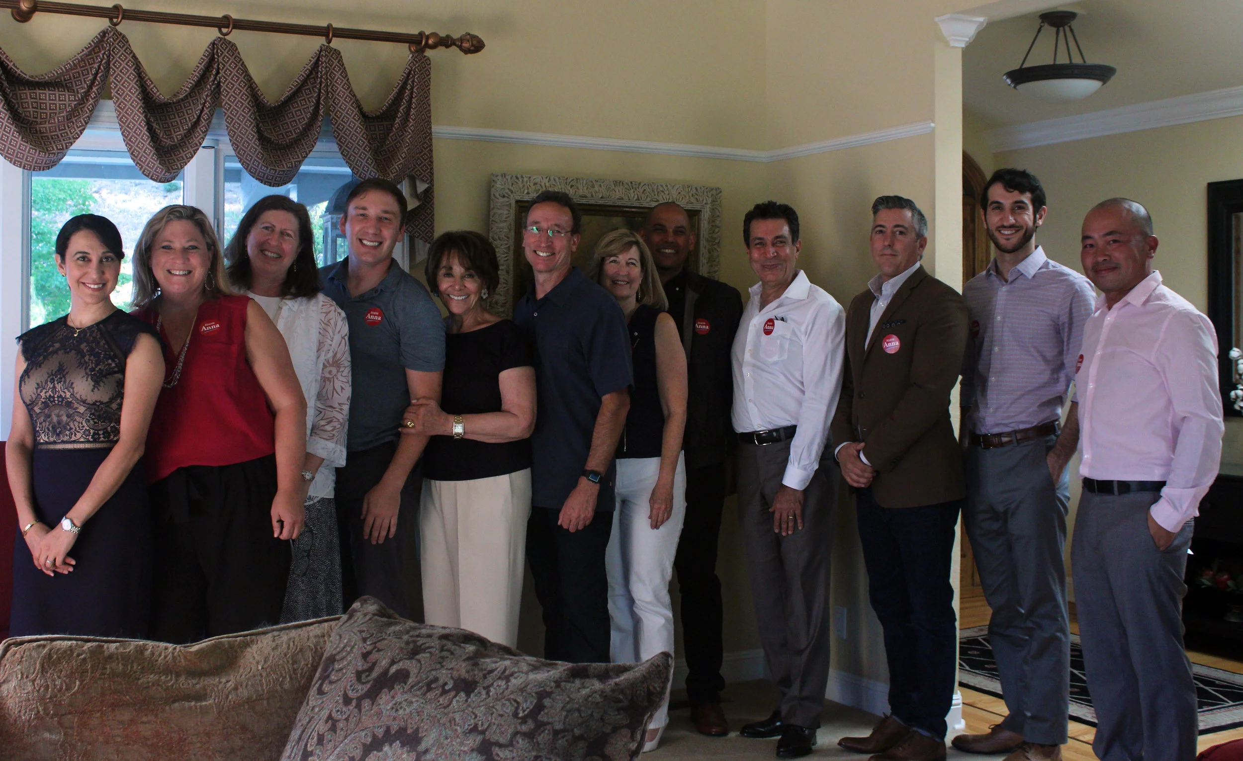 Campaign event at the home of Lisa Oakley & Saratoga Mayor Manny Cappello