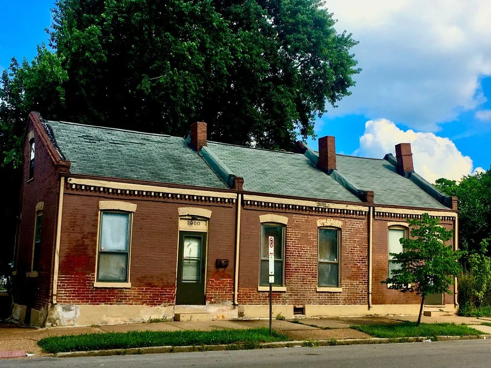 Single story row houses