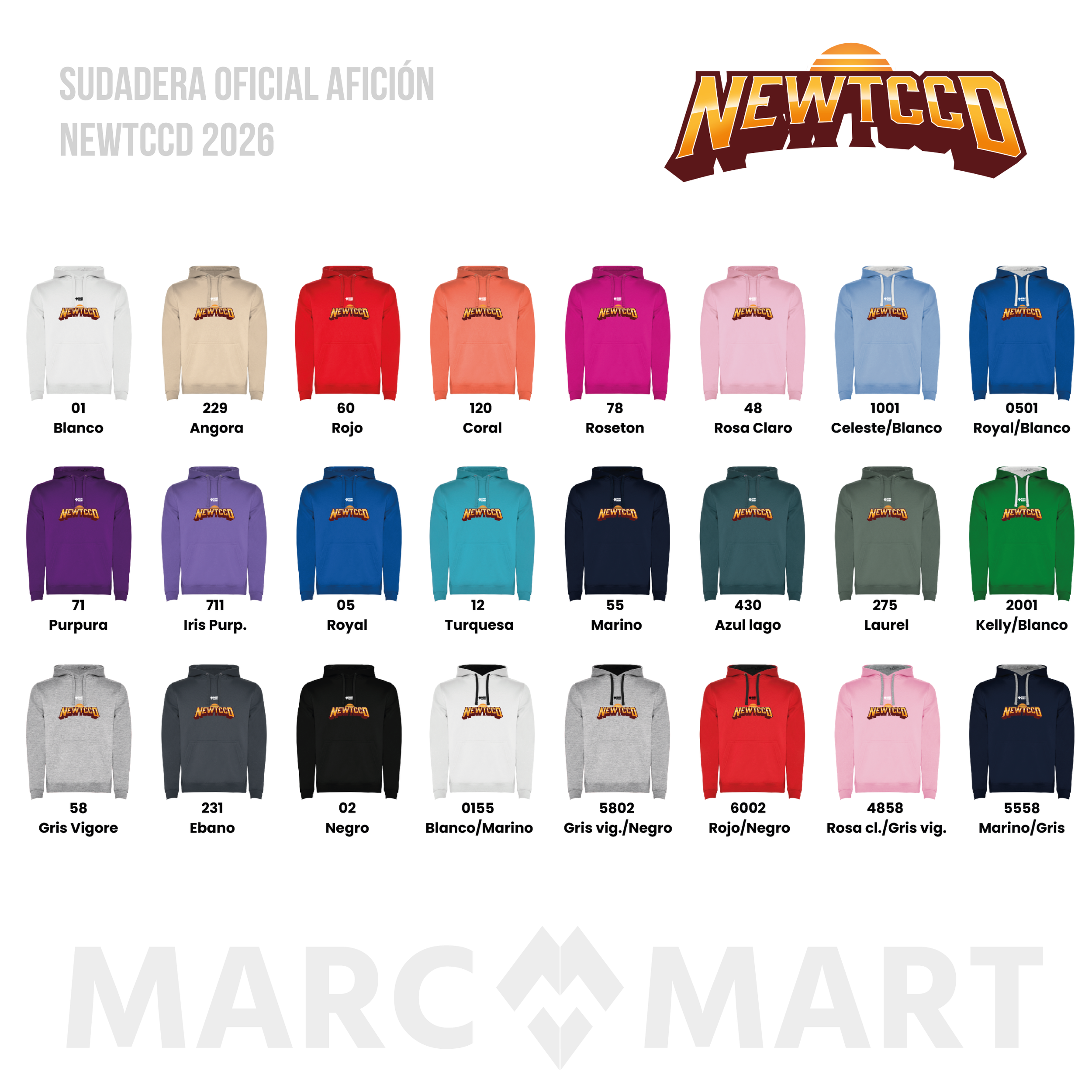 SUDADERA OFICIAL AFICIÓN NEWTCCD 2026